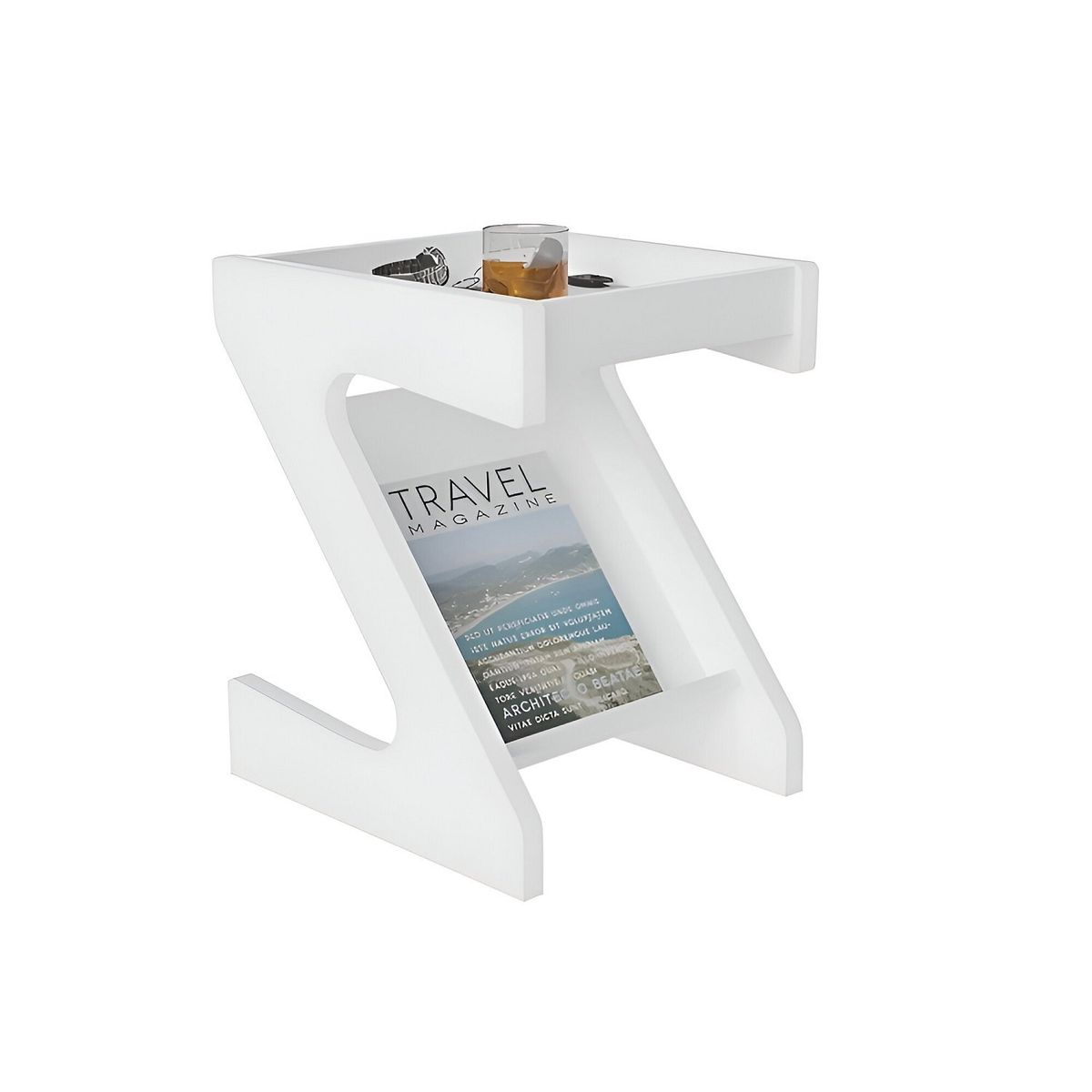 73 EXPERIENCE - Mesa Auxiliar Zeta Color Blanco 73 Experience