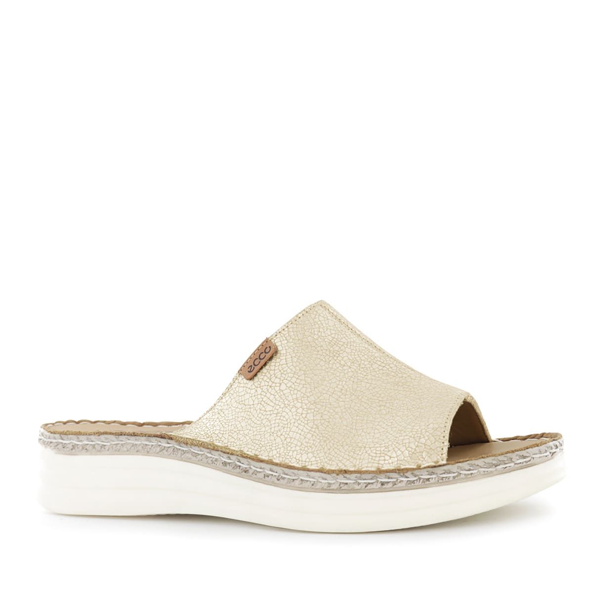 ECCO - Sandalias Mujer Ecco Roxy01 Oro Cuero Folia