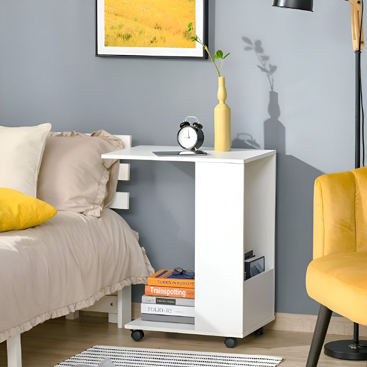 73 EXPERIENCE - Mesa Auxiliar Manina Color Blanco 73 Experience