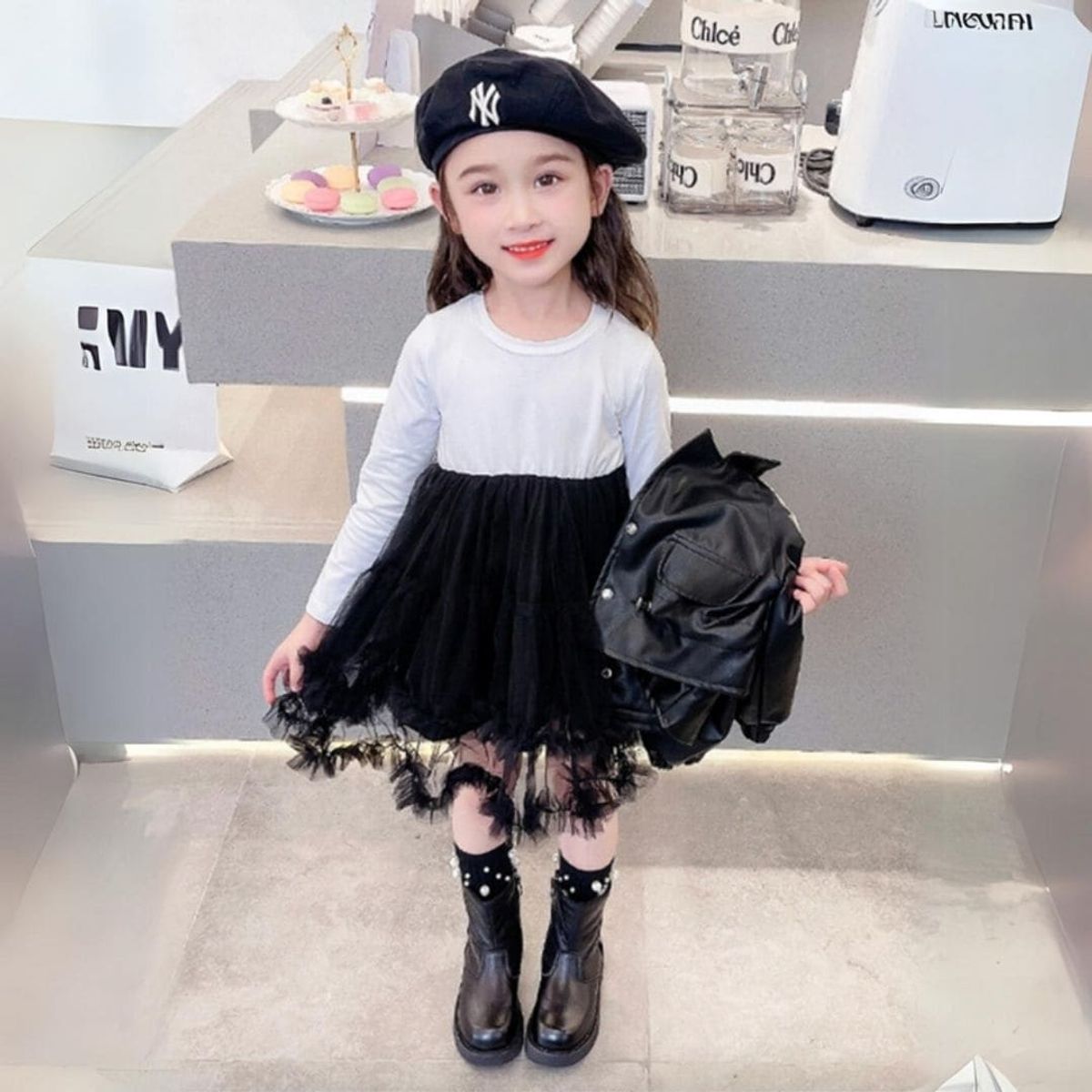 GENERICO - Vestido de Niña Elegante  2 piezas ( vestido + Casaca)