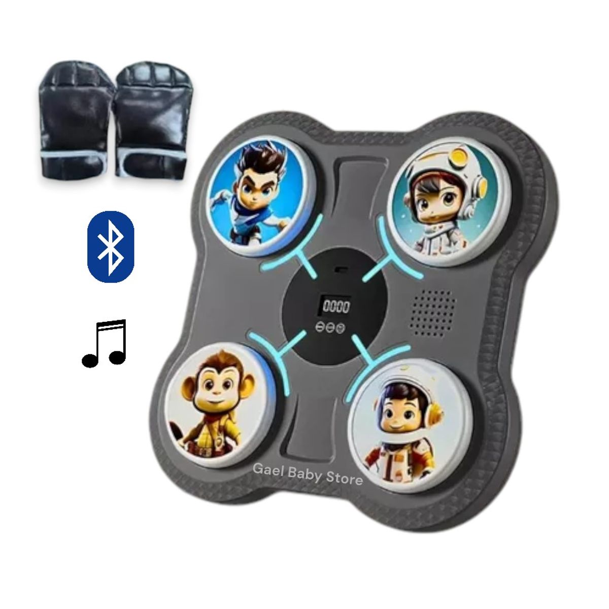 GENERICO - MÁQUINA DE ENTRENAMIENTO DE BOXEO PARA NIÑOS - COLOR NEGRO