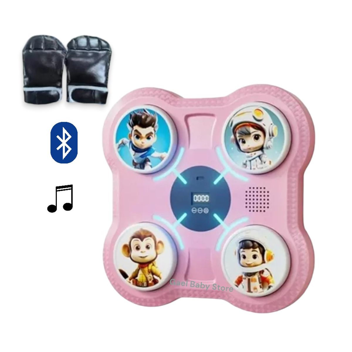 GENERICO - MÁQUINA DE ENTRENAMIENTO DE BOXEO PARA NIÑOS - COLOR ROSADO