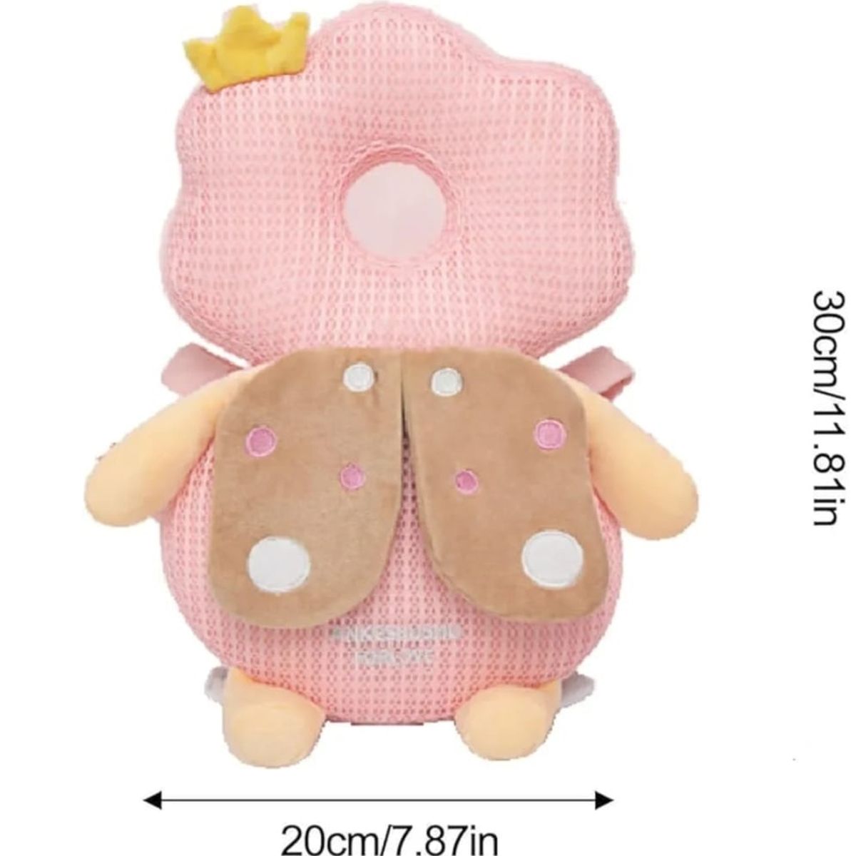 GENERICO - Mochila de Proteccion para Bebe Cabeza Espalda Rosado