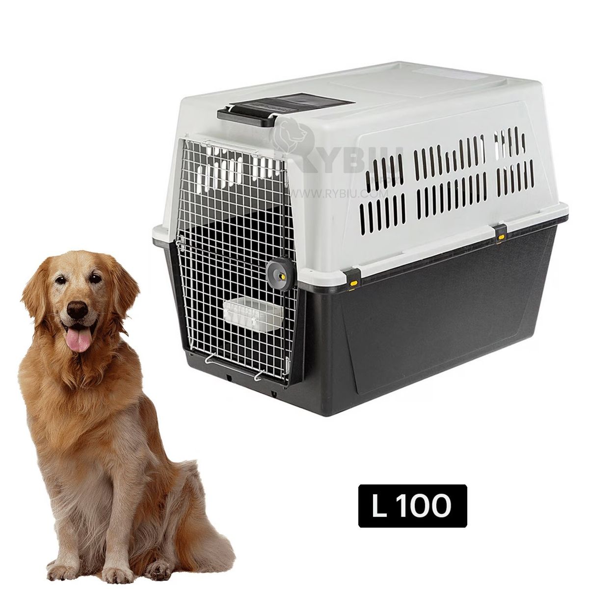GENERICO - Kennel Transportador Mascota L100 PLASTICO XL AVION