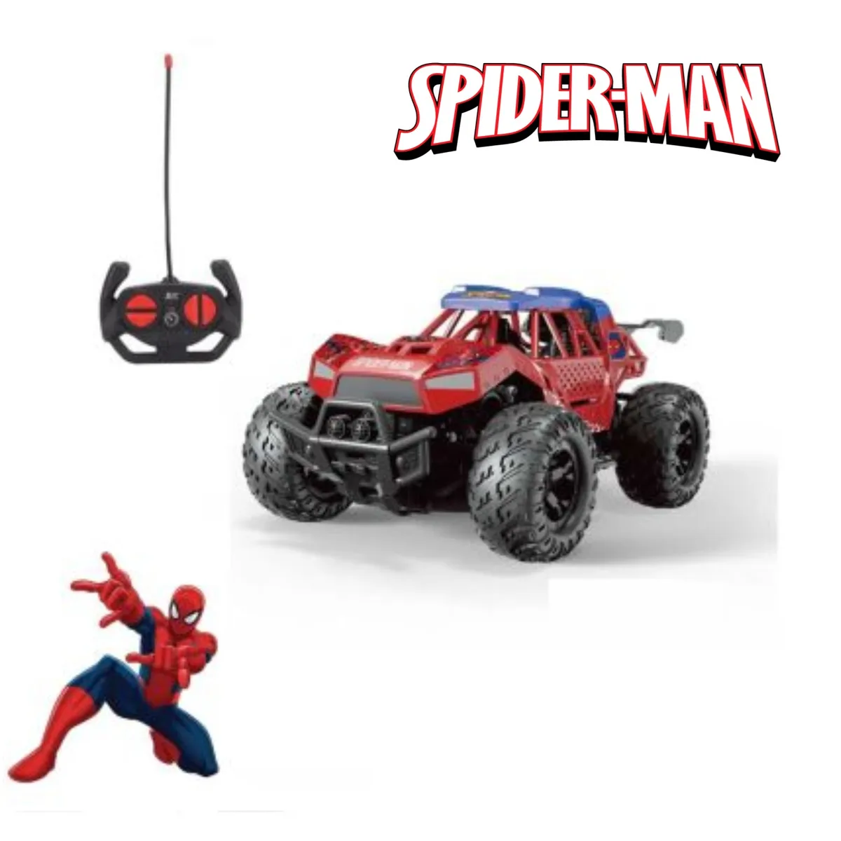 GENERICO - Carro Todo Terreno con Control Remoto Spiderman