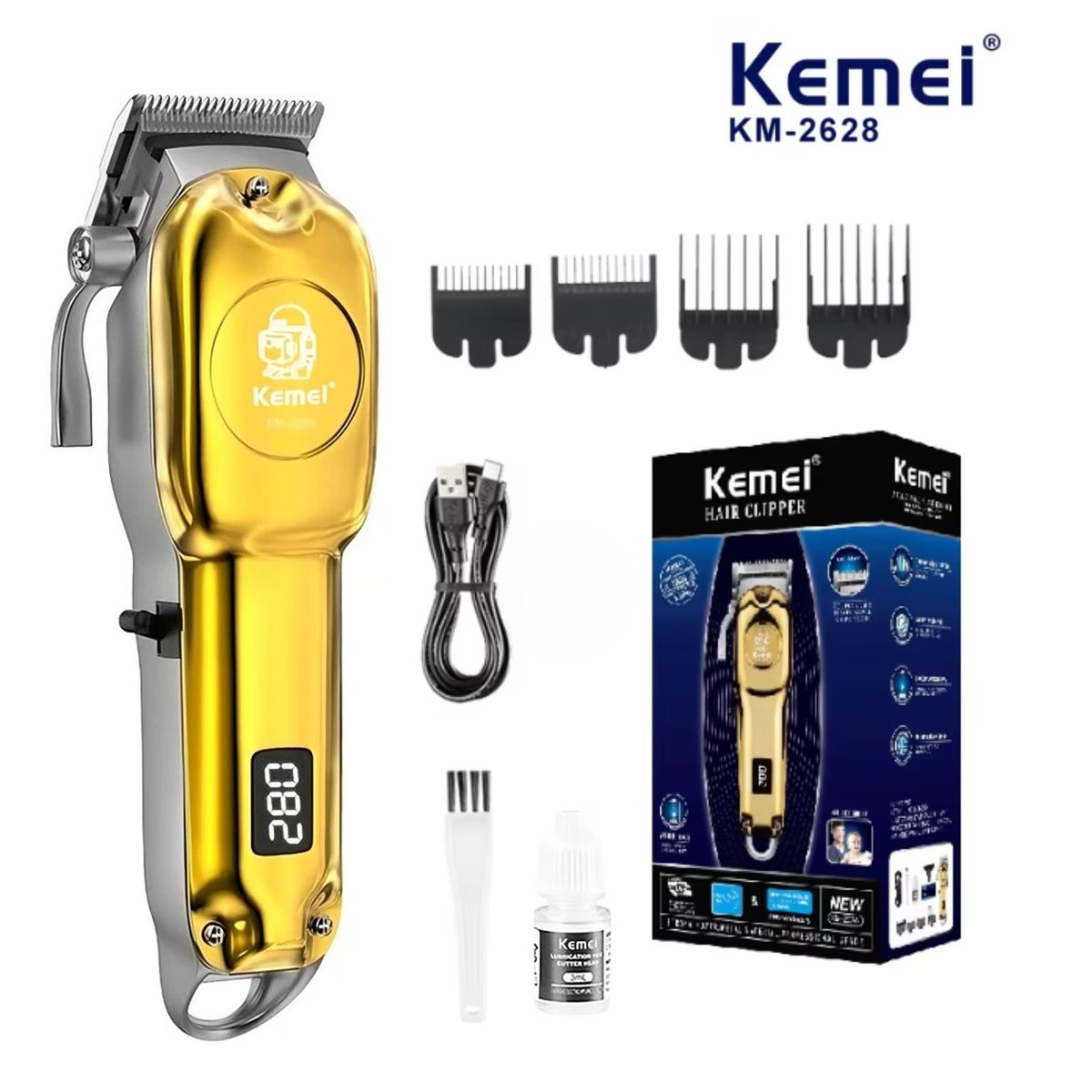 KEMEI - Kemei - Cortadora de Cabello Profesional KM - 2628