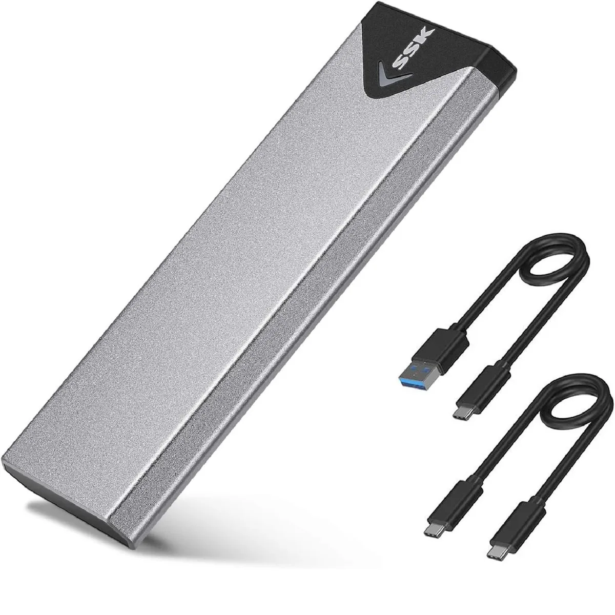 SSK - CASE ENCLOSURE PARA SSD M.2 NVMe (PCIe) / SATA  USB-3.2 Gen 2