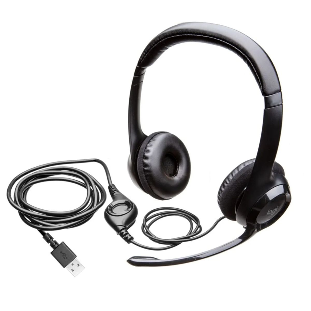 LOGITECH - Audífono Con Micrófono Logitech H390 Usb Cancelación De Ruido Negro