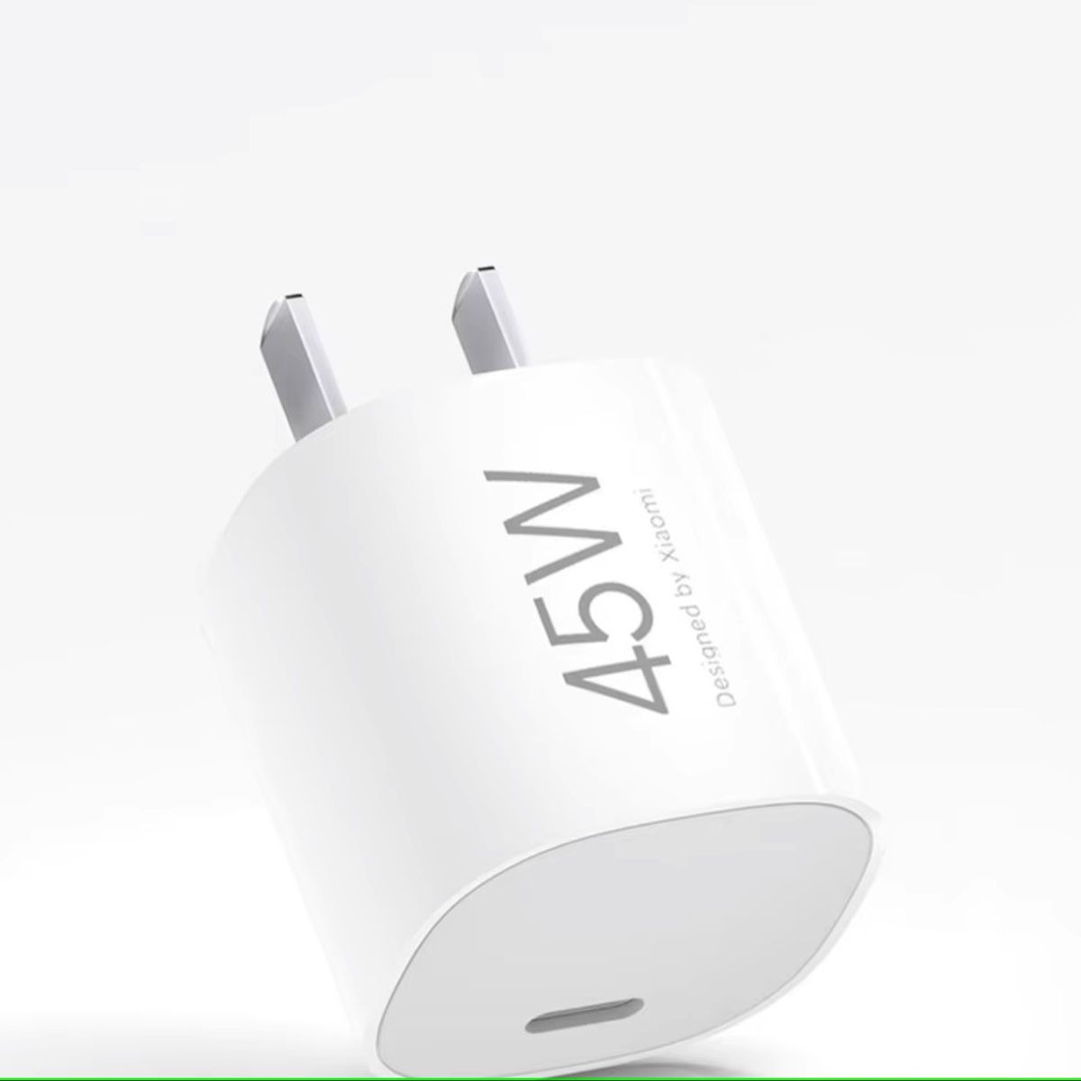XIAOMI - Cargador Xiaomi 45w Gan Compatible iPhone 15 y Android - Blanco