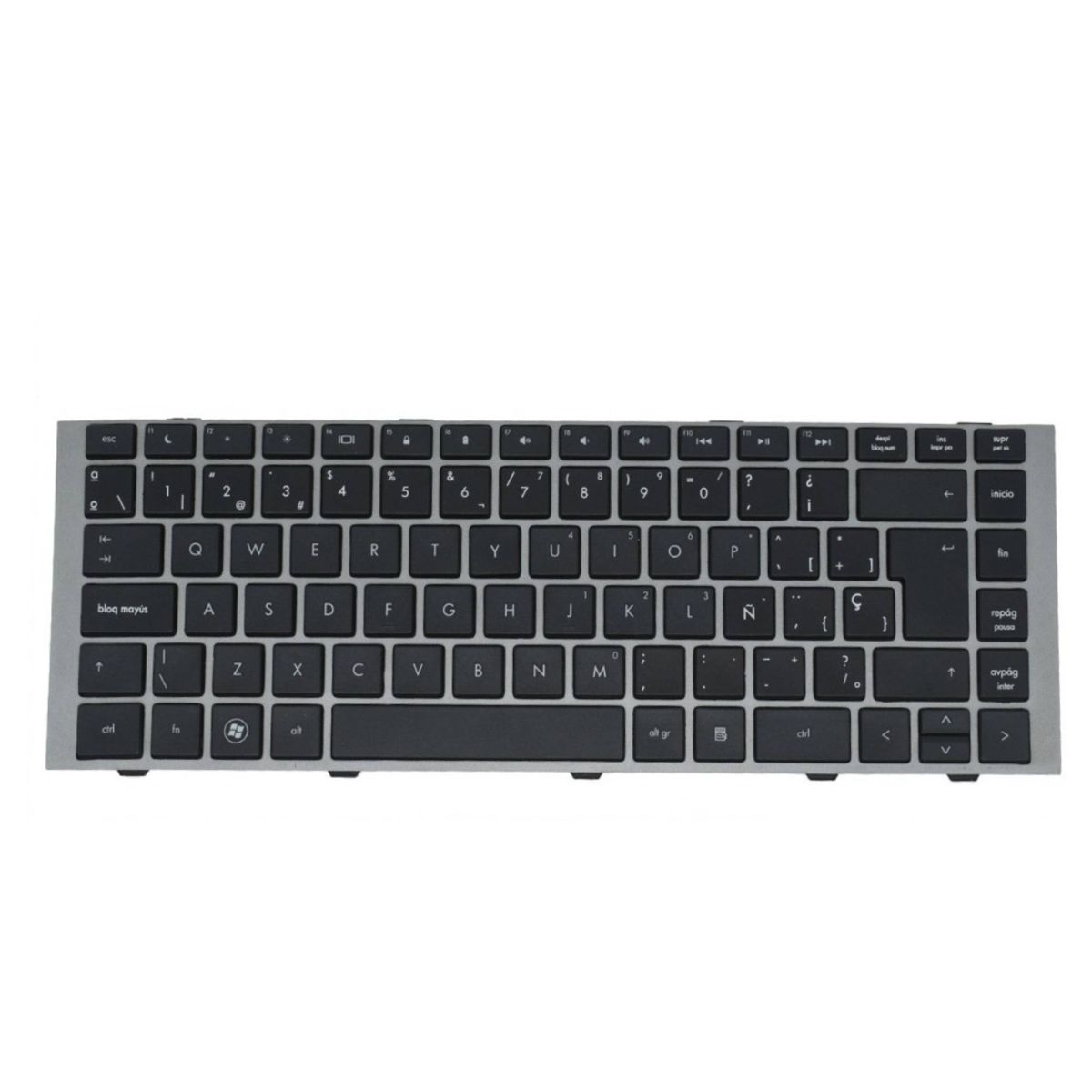 OEM - teclados para laptop HP Probook 4440s 4441s 4445S Marco Plateado