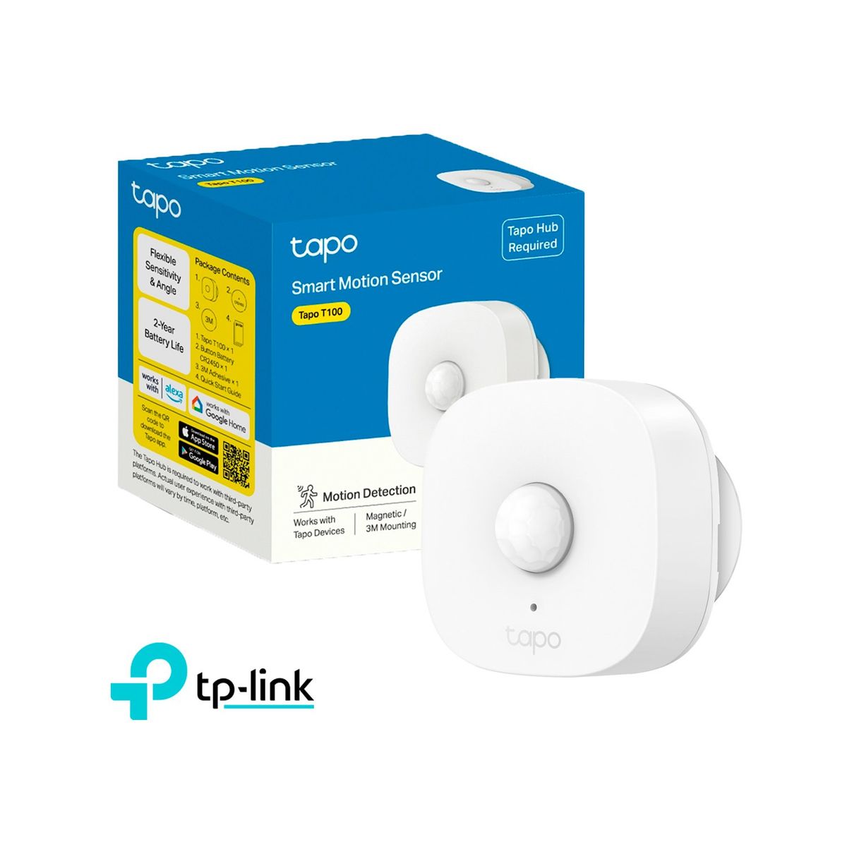TP LINK - Tp-Link Tapo T100 Sensor de Movimiento Inteligente Hasta 7m