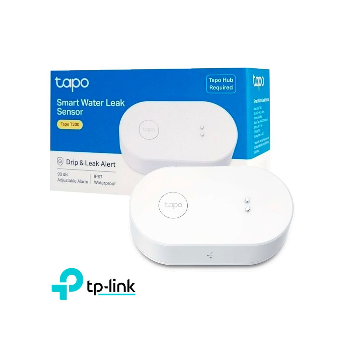 TP LINK - Sensor Fugas de Agua Tp-Link Tapo T300 90dB IP67 Inteligente