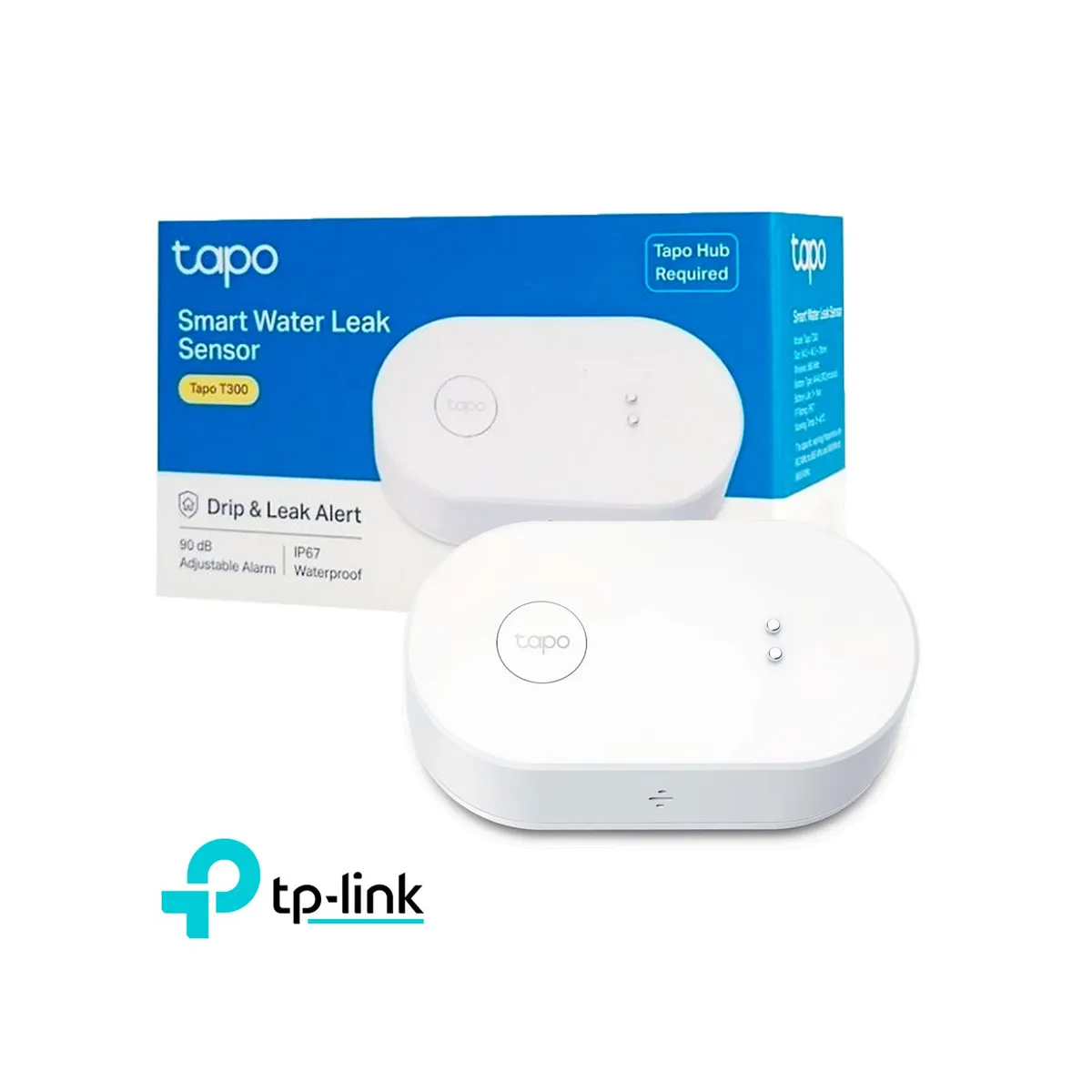 TP LINK - Sensor Fugas de Agua Tp-Link Tapo T300 90dB IP67 Inteligente