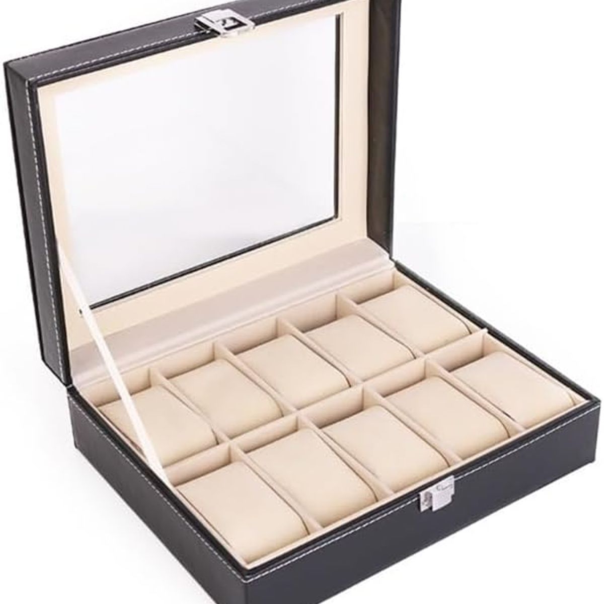 GENERICO - Caja Porta Relojes de Lujo Elegante 12 Compartimientos