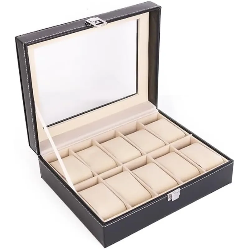 GENERICO - Caja Porta Relojes de Lujo Elegante 12 Compartimientos