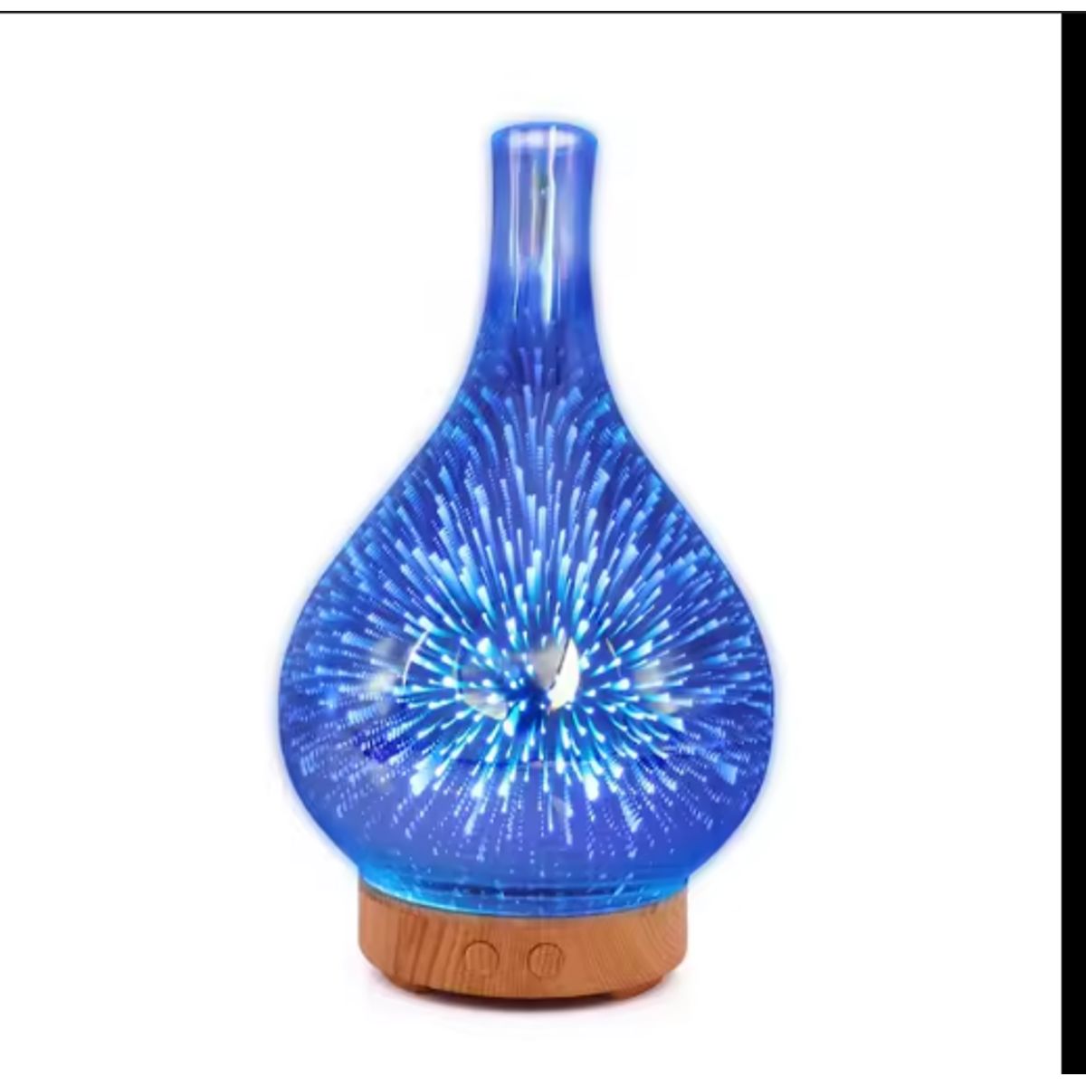 GENERICO - Humidificador de luz LED Nocturna con Forma de Jarrón d vidrio