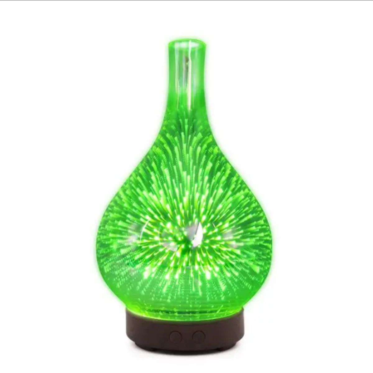 GENERICO - Humidificador de luz LED Nocturna con Forma de Jarrón d vidrio