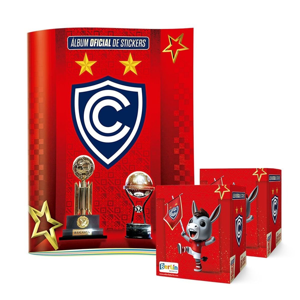 EDITORIAL BERLIN - Album Cienciano, 1 álbum tapa blanda + 2 paquetones (100 sobres)