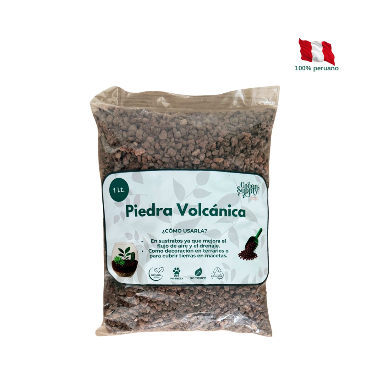 GREEN SUPPLY - Piedra Volcánica 1LT