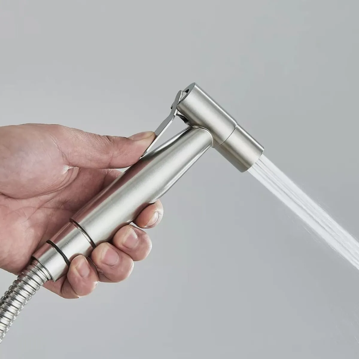 GENERICO - Rociador Ducha bidet REPUESTO Acero Inoxidable Mate