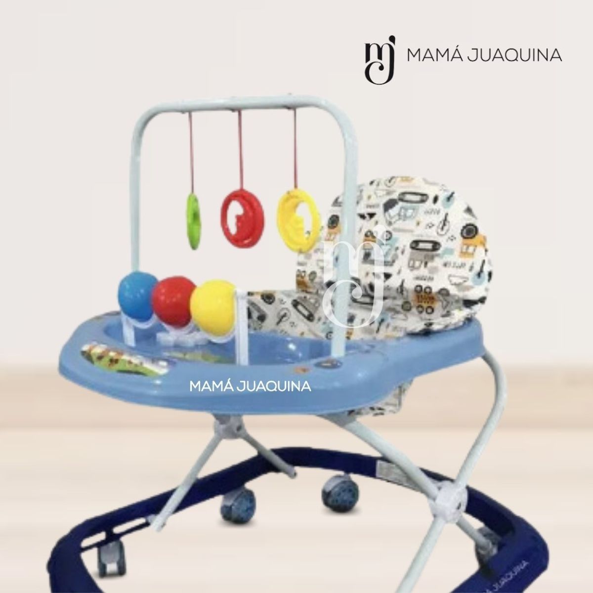 BABY HAPPY - Andador Para Bebé Baby Happy «BOLITAS II» Ligth Blue