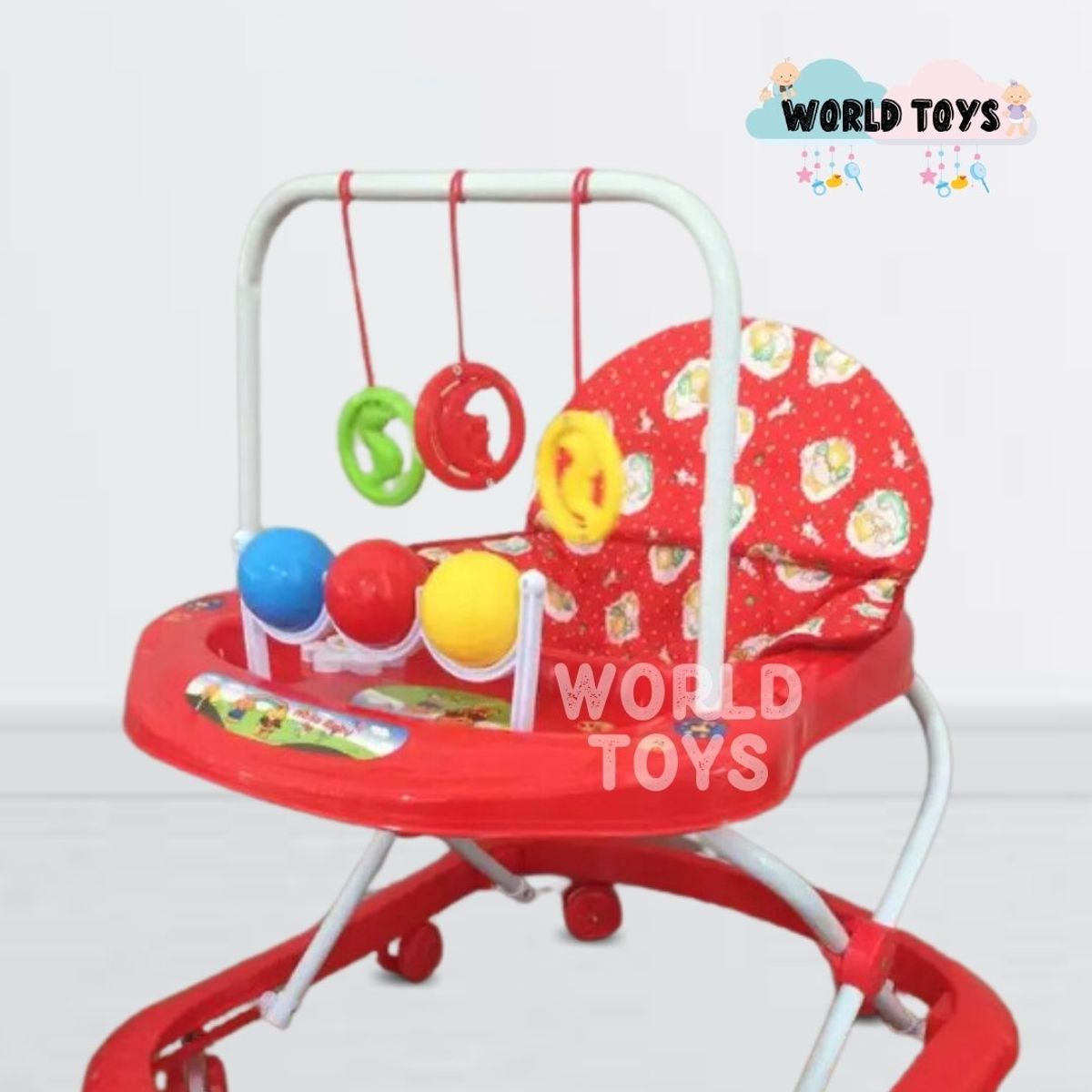 BABY HAPPY - Andador Para Bebé Baby Happy «BOLITAS II»  RED