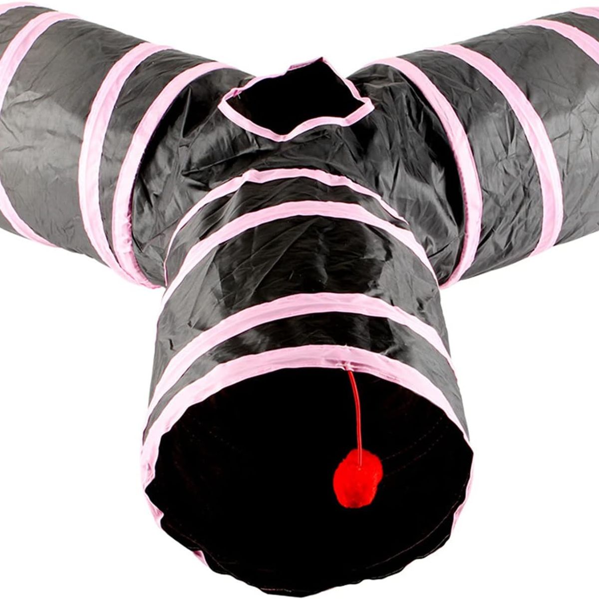 GENERICO - TUNEL PARA GATO 3 ENTRADAS NG - ROSADO