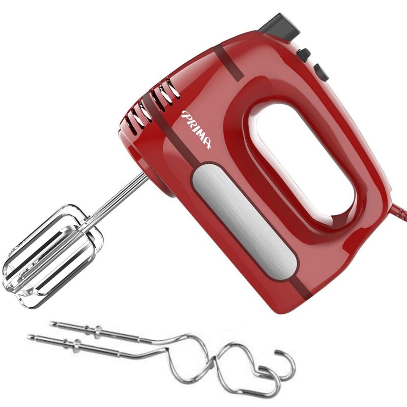 PRIMA - Batidora de mano  6 Velocidades 400W ROJO