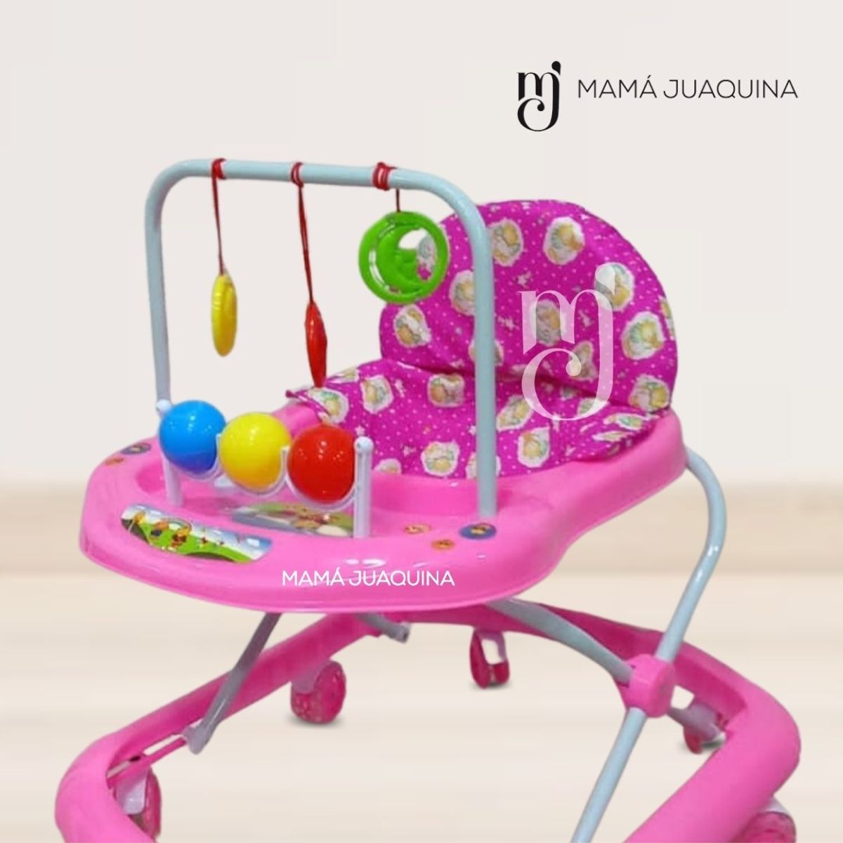 BABY HAPPY - Andador Para Bebé Baby Happy «BOLITAS II» Pink