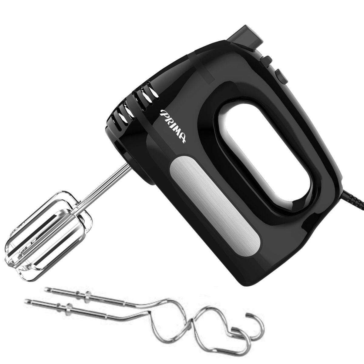 PRIMA - Batidora de mano 400W + Olla arrocera con Sofrito 700W NEGRO