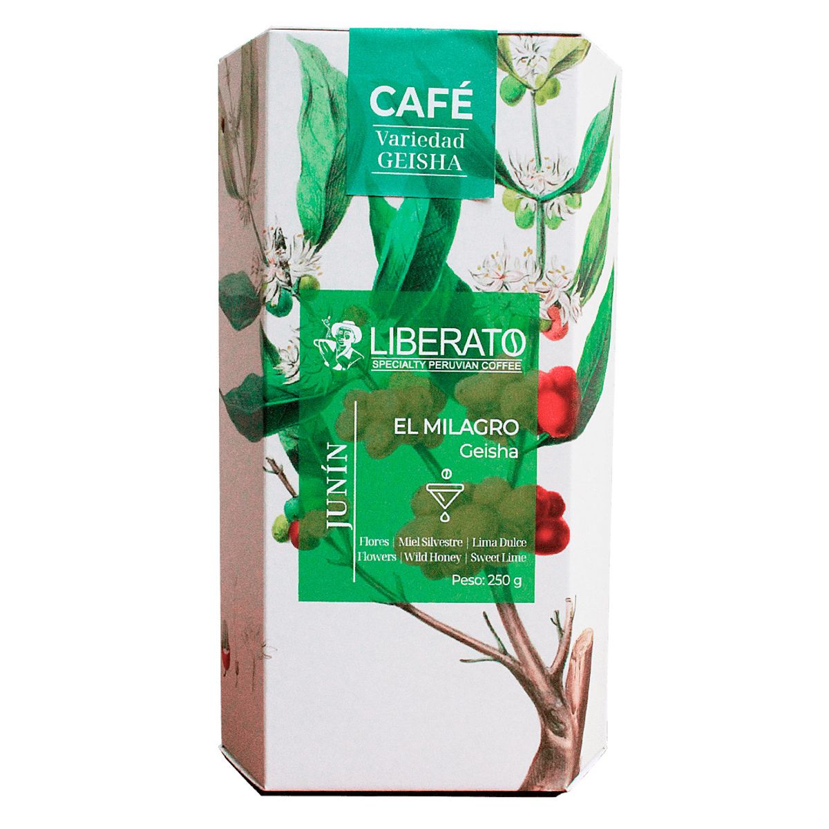 LIBERATO - Café Geisha Liberato El Milagro Molido Medio x 250g