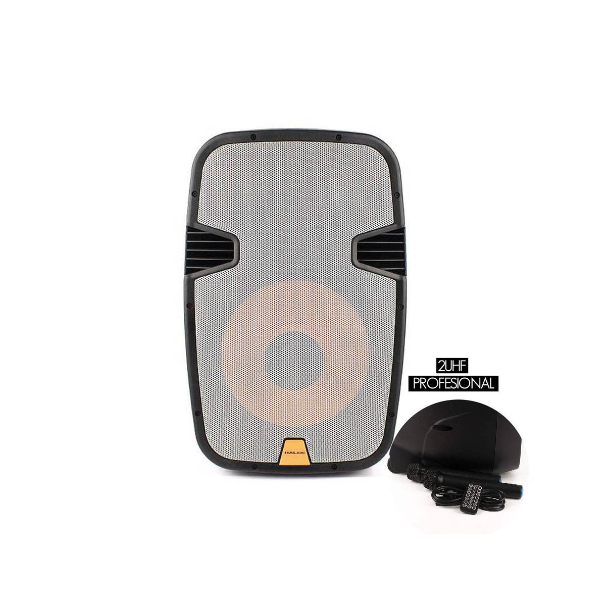 HALION - Parlante Activo 15" Halion PHA-15MB-2UHF Profesional 2000 WATTS