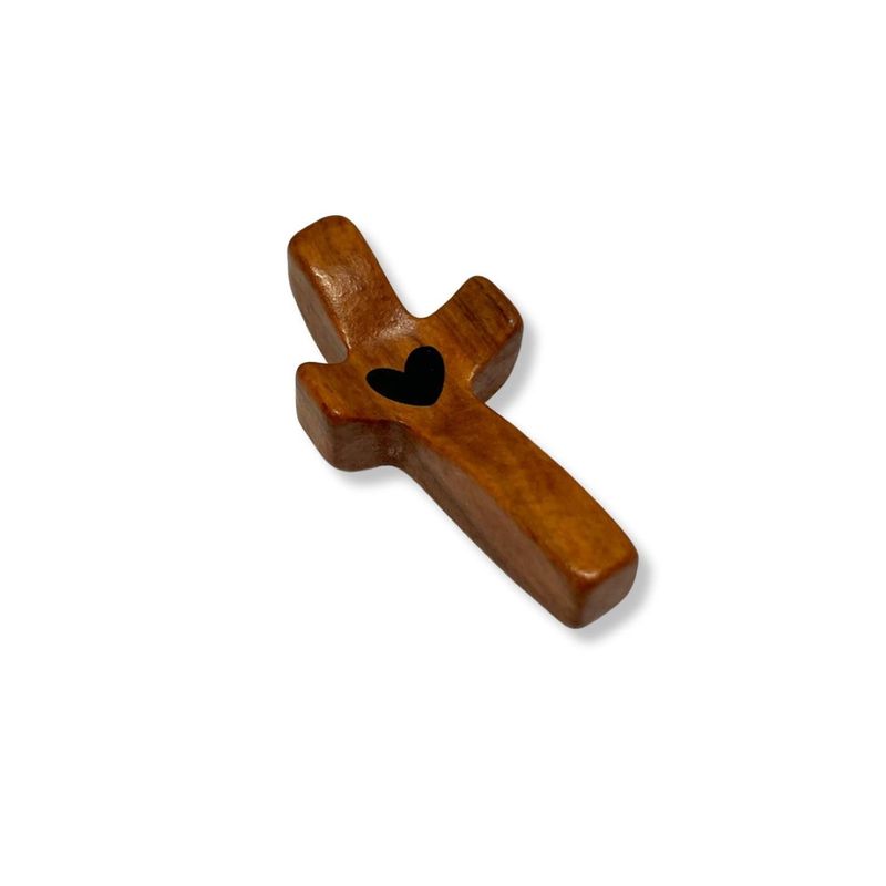 SANTORAL - Cruz de Mano en Madera de Nogal