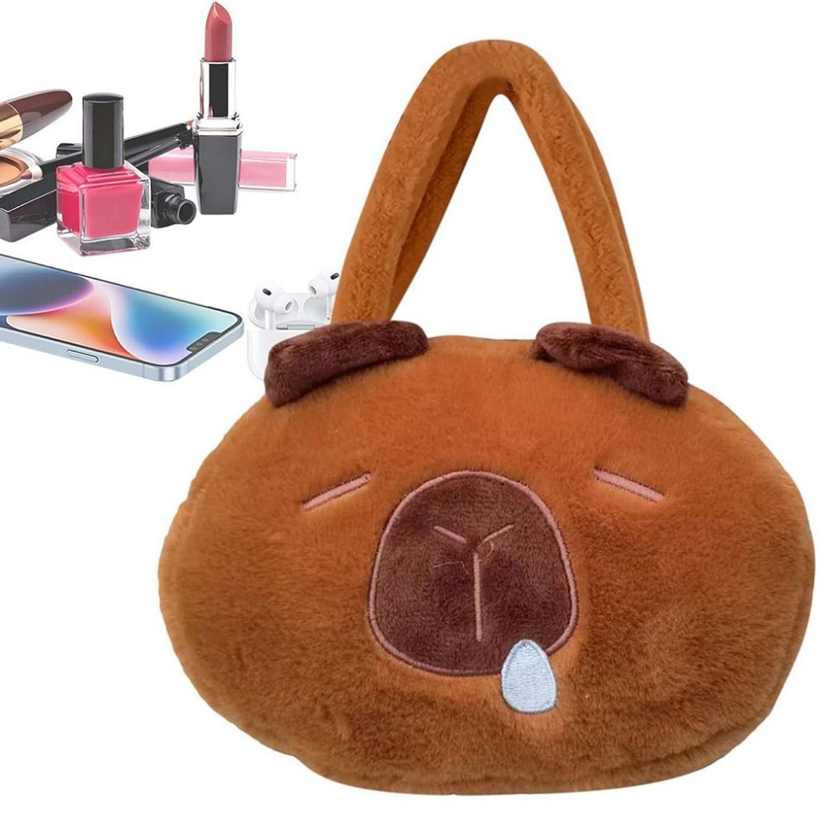 GENERICO - Bolso de mano capibara morral animado