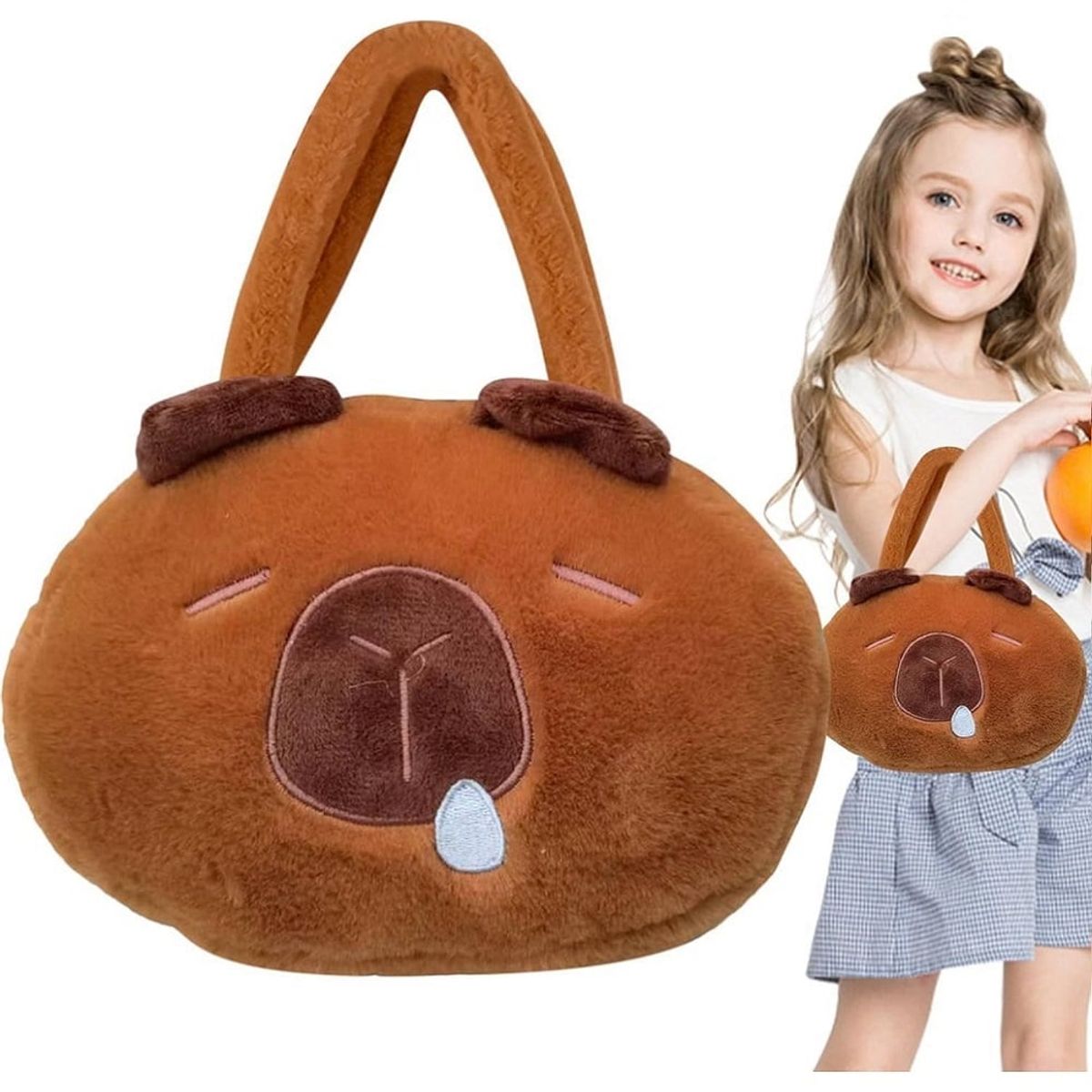 GENERICO - Bolso de mano capibara morral animado