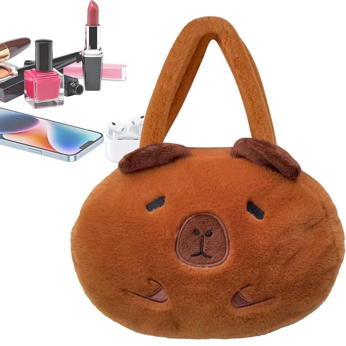 GENERICO - Bolso de mano capibara morral animado