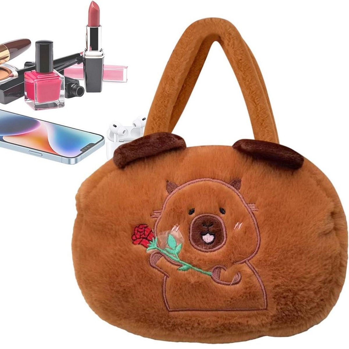 GENERICO - Bolso de mano capibara morral animado