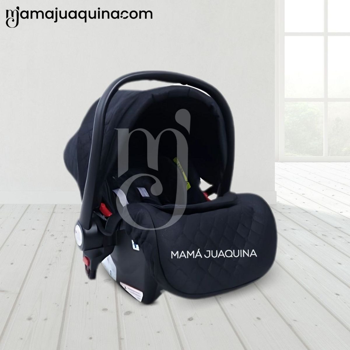 BABY - Coche Moisés 4 en 1 «EKATER» con Portabebé Black