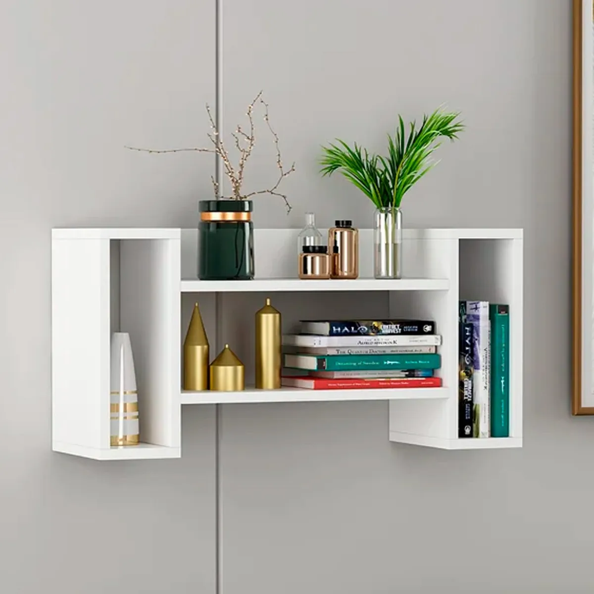 GENERICO - Repisa Flotante Melamina 80x39x20cm Blanco