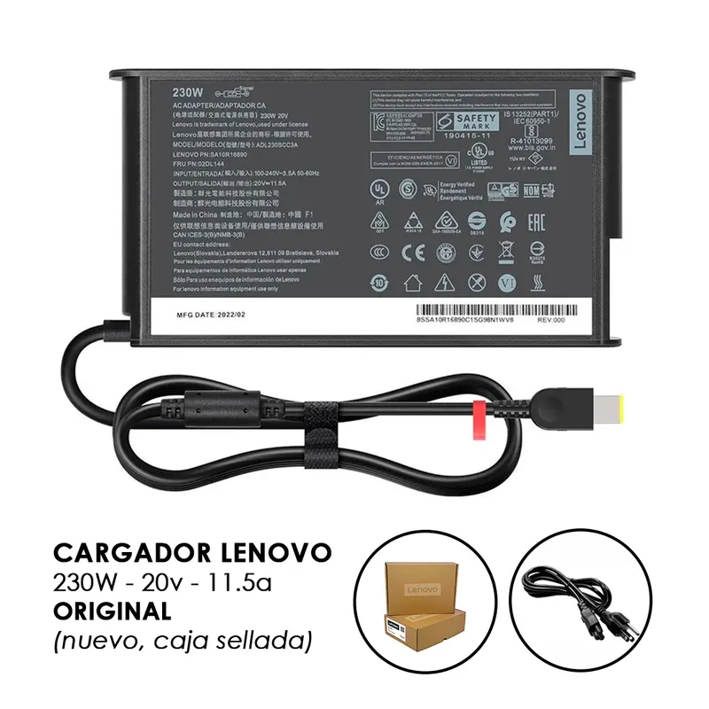 LENOVO - Cargador Lenovo Legion 230w SLIM ORIGINAL