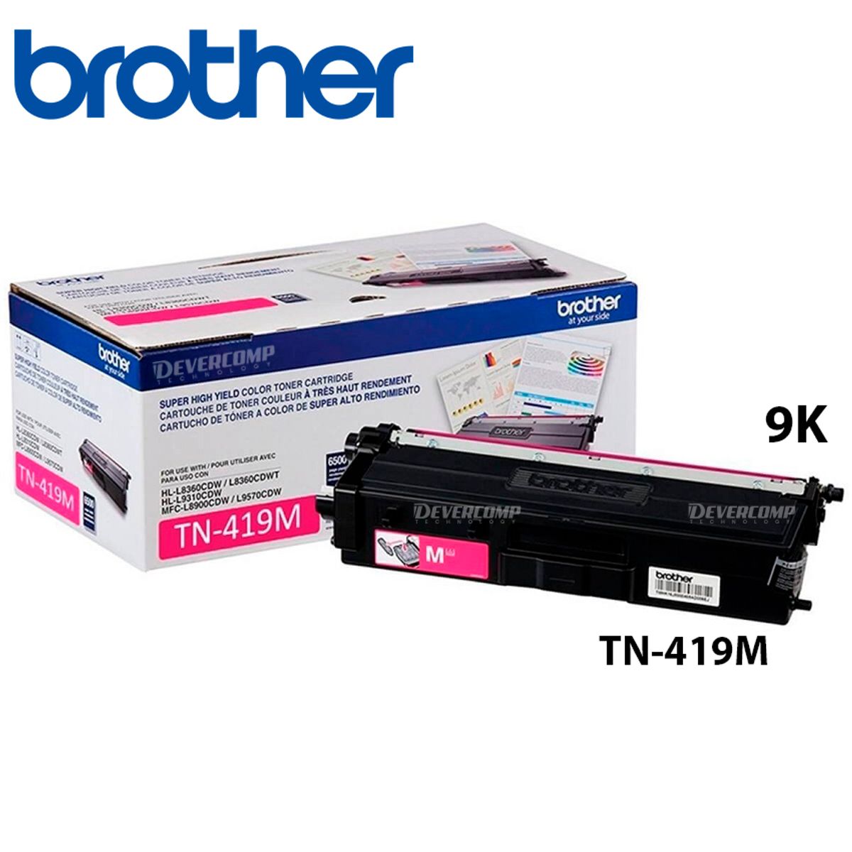 BROTHER - Toner Brother TN-419M Magenta MFC-L8900CDW 9K