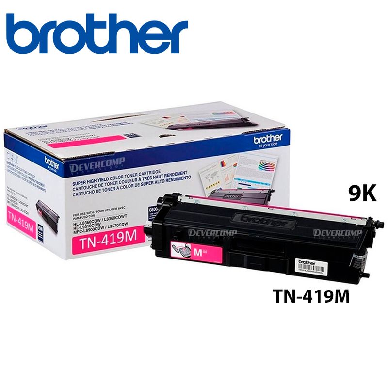 BROTHER - Toner Brother TN-419M Magenta MFC-L8900CDW 9K