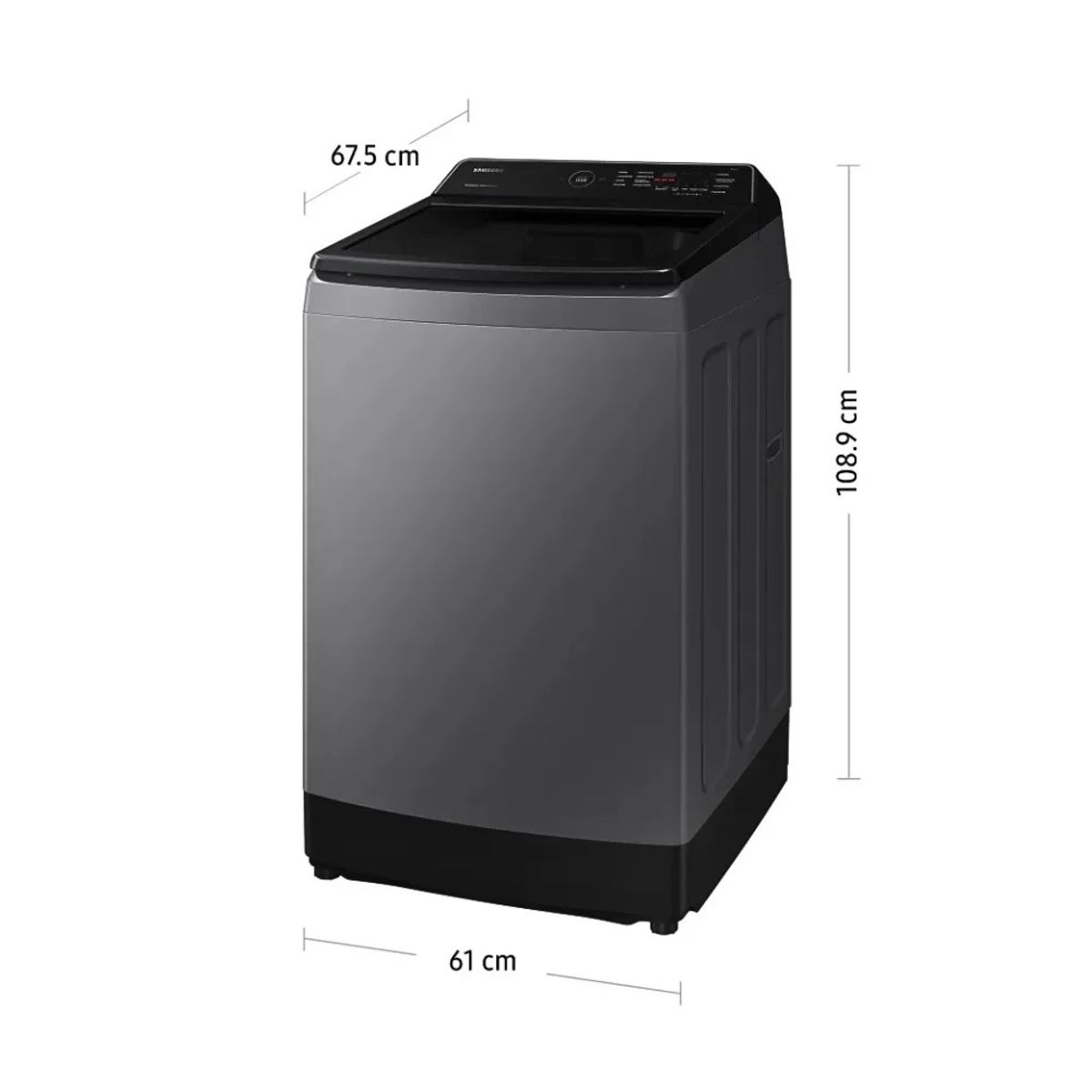 SAMSUNG - Lavadora Automática Samsung Carga Superior 15KG WA15CG5441BD - Gris