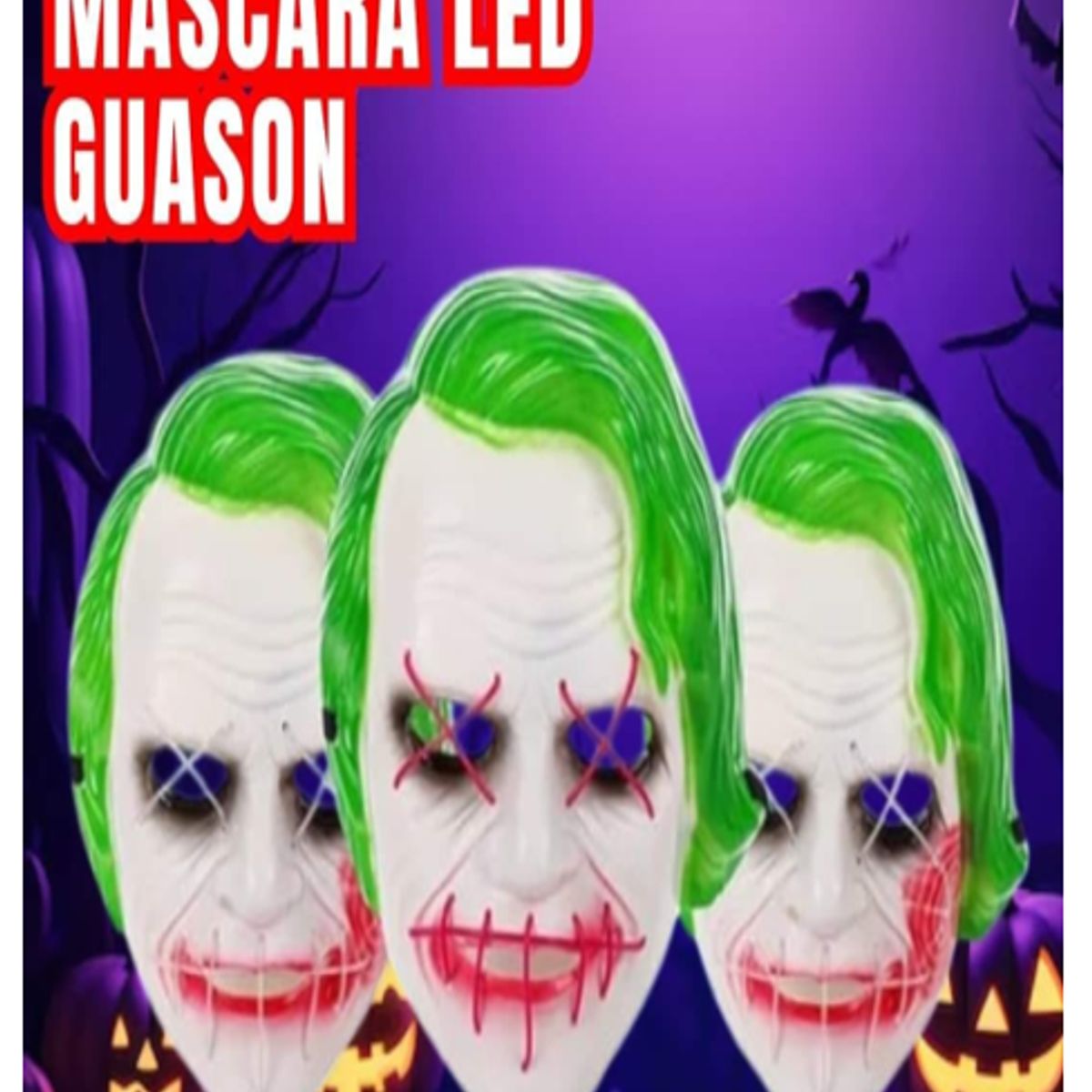 GENERICO - MASCARA LED GUASON HALLOWEEN