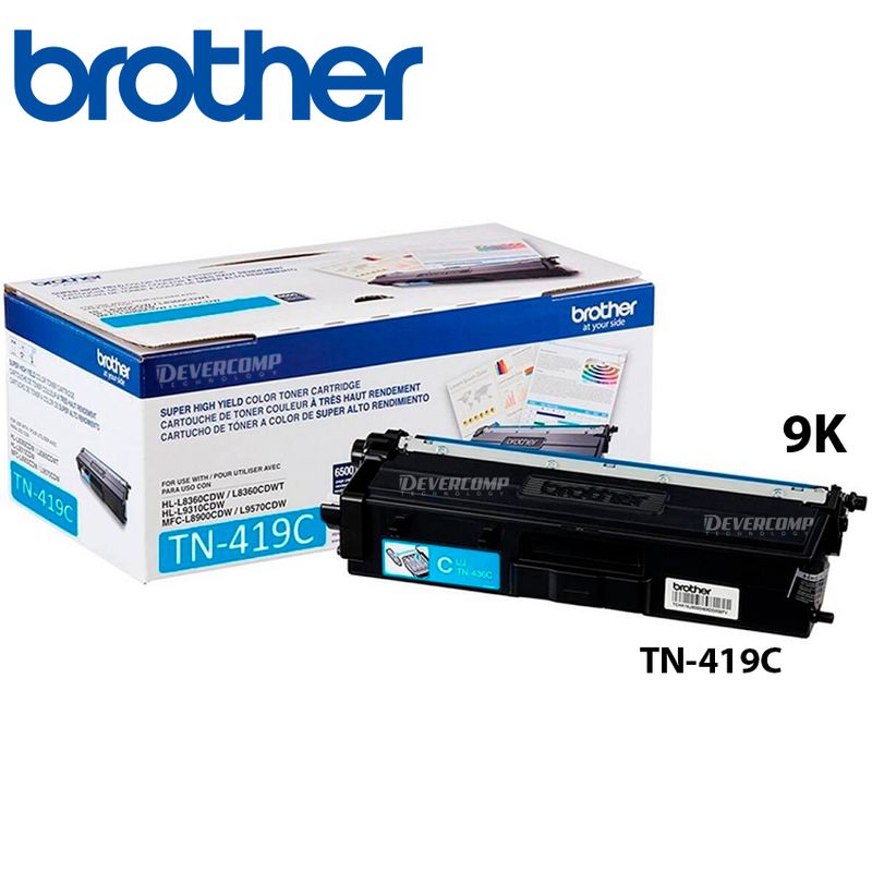 BROTHER - Toner Brother TN-419C Cian MFC-L8900CDW 9K