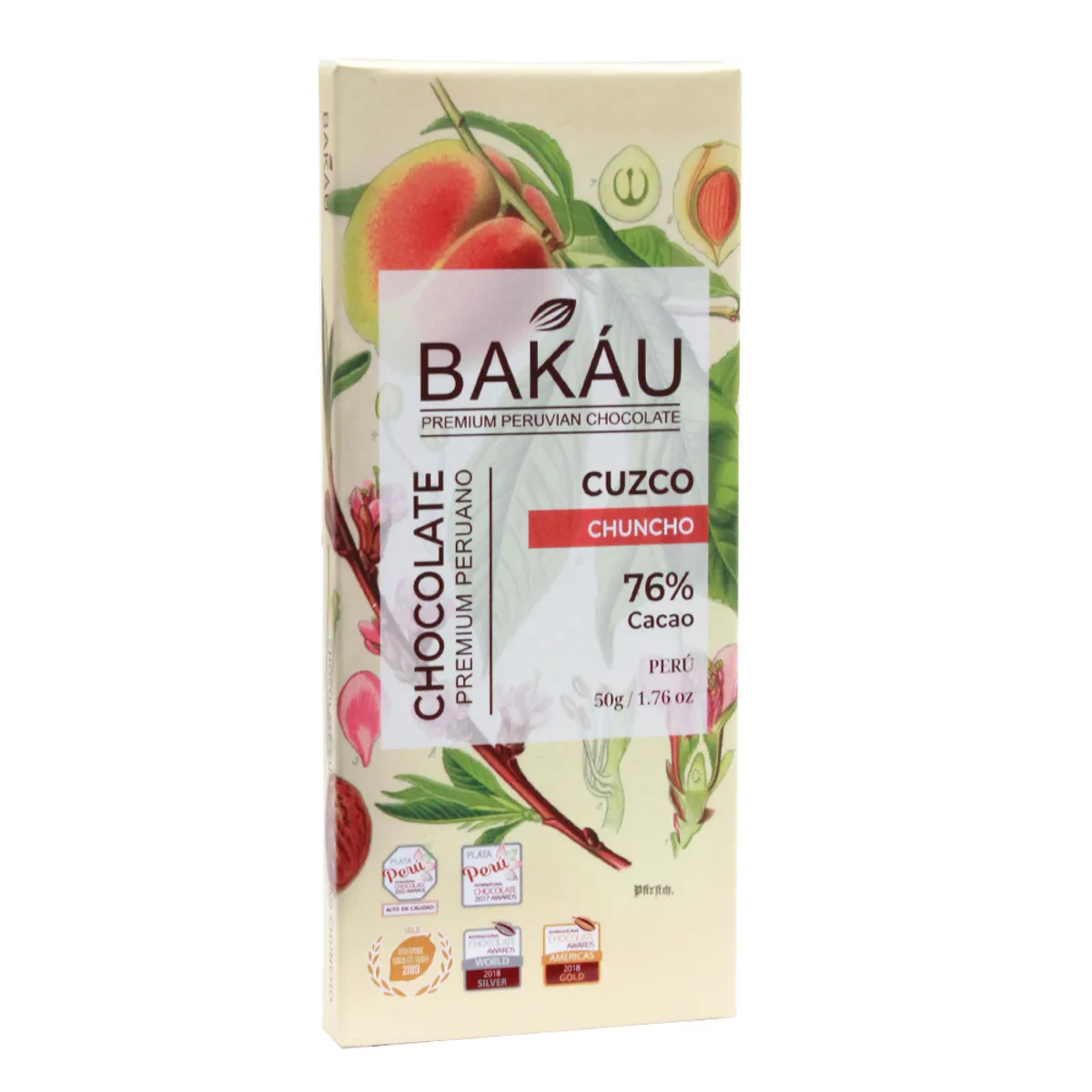 BAKAU - Chocolate Cuzco Chuncho Bakáu 76% Cacao x 50g