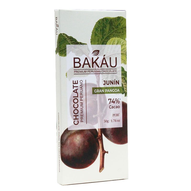 BAKAU - Chocolate Junín Gran Pangoa Bakáu 74% Cacao x 50g