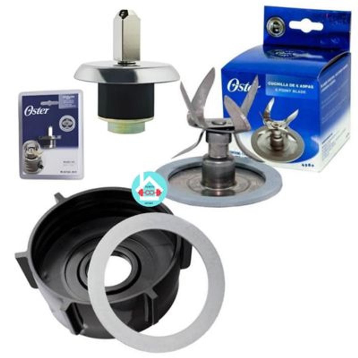 OSTER - KIT CUCHILLA OSTER DE 6 ASPAS Y ROSCA + PIN ACOPLE