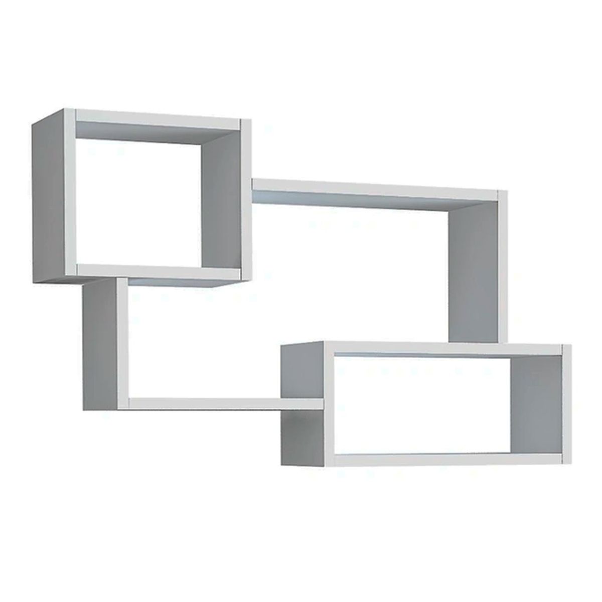 GENERICO - Repisa Flotante Melamina 87x54x18cm Blanco