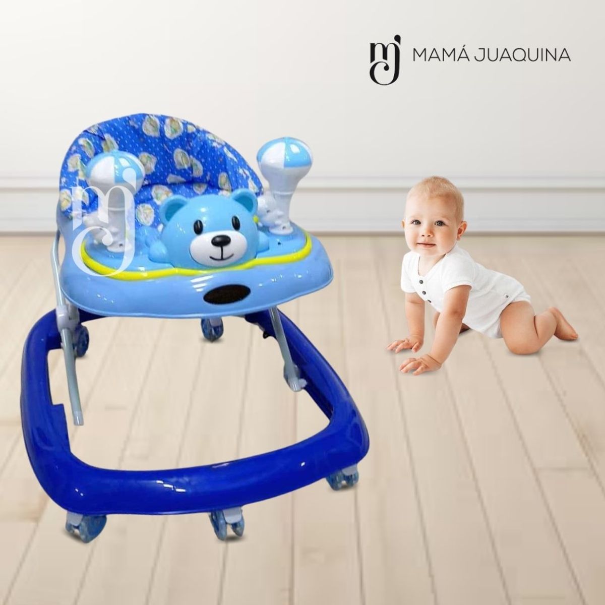 BABY - Andador Para Bebé Musical «OSITO II» Blue
